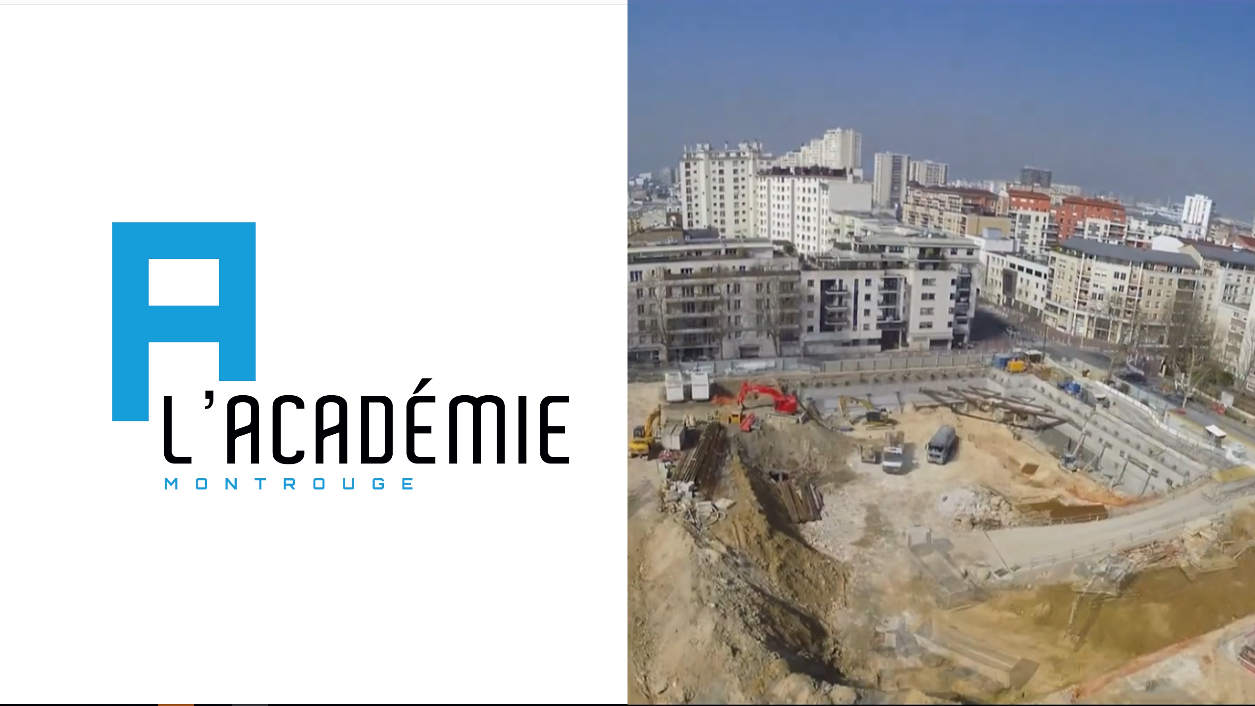 Film timelapse L'Académie - réalisation de bureaux et logements à Montrouge - AXE IMMOBILIER