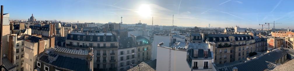 Vue depuis les bureaux 33 rue de Miromesnil à Paris - AXE IMMOBILIER